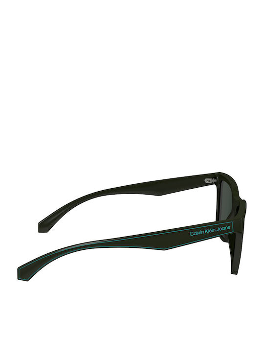 Calvin Klein Bărbătești Ochelari de soare cu Negru Cadru și Verde Lentilă CKJ24301S 309