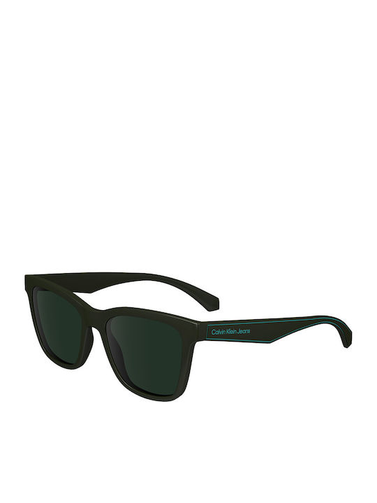 Calvin Klein Bărbătești Ochelari de soare cu Negru Cadru și Verde Lentilă CKJ24301S 309