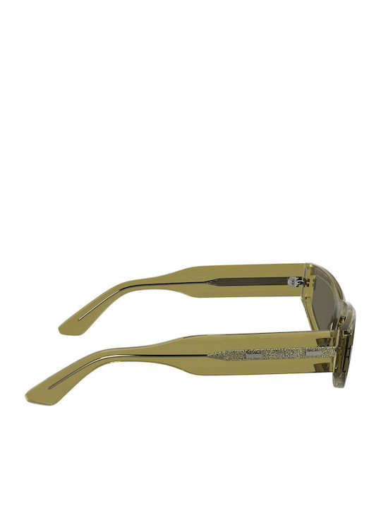 Calvin Klein Unisex Sunglasses with Green Plastic Frame and Green Lens CK24534S 278