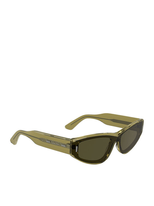 Calvin Klein Unisex Sunglasses with Green Plastic Frame and Green Lens CK24534S 278