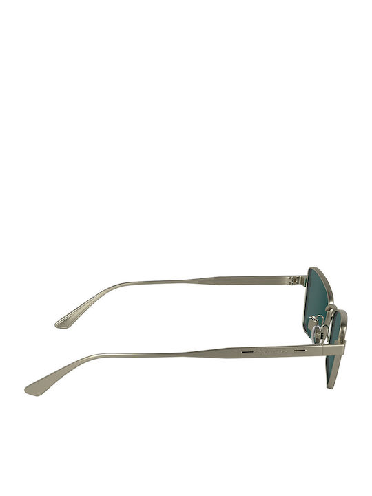 Calvin Klein Feminini Ochelari de soare cu Argintiu Cadru și Verde Lentilă CK24110S 716
