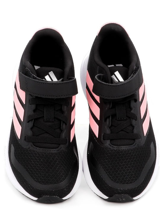 Runfalcon 5 Runfalcon 5 Kids Sports Shoes Running with Hoop & Loop Closure Core Black / Pink Spark / Silver Metallic