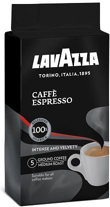 Lavazza Espresso Kaffee Arabica Gemahlen 250gr