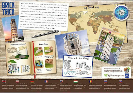 Jucărie de Construcție din Ceramică L Travel Pisa Tower