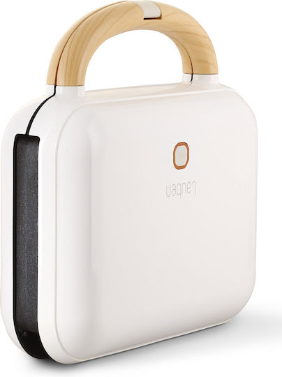 Lauben Sandwich Maker with Removable Plates for 2 Sandwiches 900W White