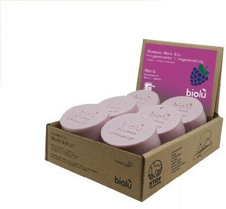 Șampon Solid cu Mure Organice 12 Bucăți x 55g Biolu