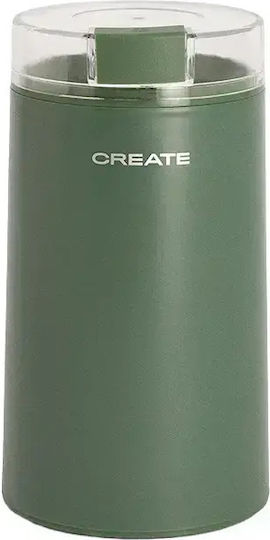 Create Studio Ηλεκτρικός Μύλος Καφέ 180W με Χωρητικότητα 50gr Πράσινο