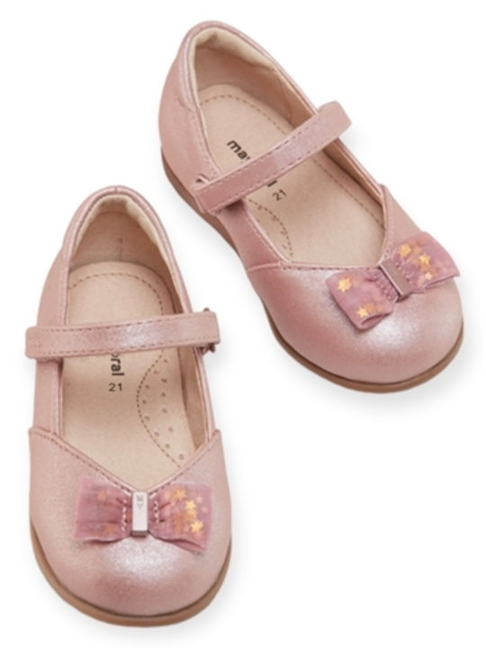 Παιδικές Μπαλαρίνες mit Bügel- und Schleifenverschluss Synthetisches Leder Rosa