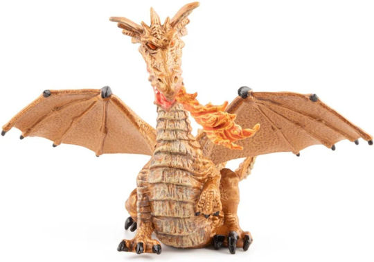 Papo Jucărie Miniatură Gold Dragon with Flame 10.2cm.