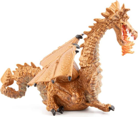 Papo Jucărie Miniatură Gold Dragon with Flame 10.2cm.