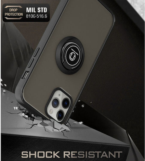 Husă Telefon Honor X5C Plus Skyddar Innovation Glinth Set Inel Magnetic Rotativ 360° Autocolant Negru