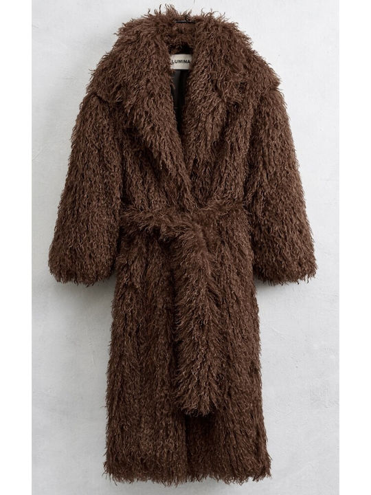 Women's Long Fur Brown