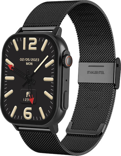 Gravity GT15 40mm Smartwatch with Heart Rate Monitor Black / Orange