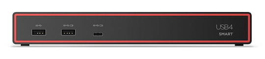 Lenovo ThinkPad USB4 Smart Dock 5500 Dock Docking Station με HDMI/DisplayPort 4K PD Ethernet και σύνδεση 4 Οθονών Μαύρο
