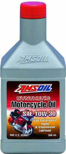 Amsoil Metric 10W-30 Συνθετικό Λάδι Μοτοσυκλέτας για Τετράχρονους Κινητήρες 946ml