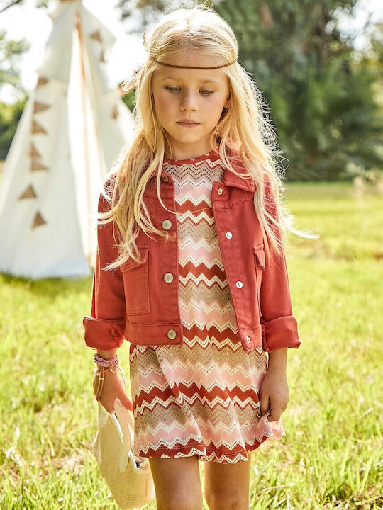 Children's Dress Short Sleeve Knitted Somon