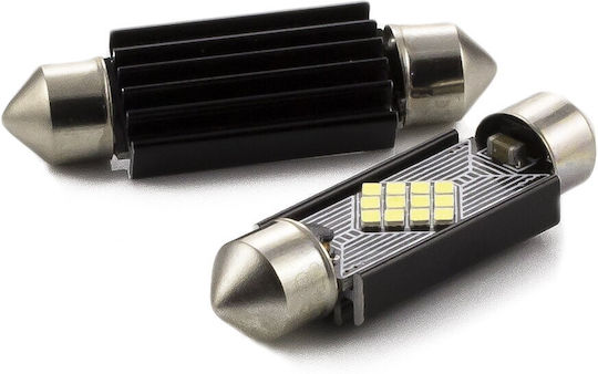 CarGuard Lampen Auto C5W / C10W Canbus LED Weiß 12V 3W 2Stück