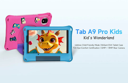 Ulefone Tab A9 Pro Kids 4G 8.68" (4GB/128GB) Ροζ