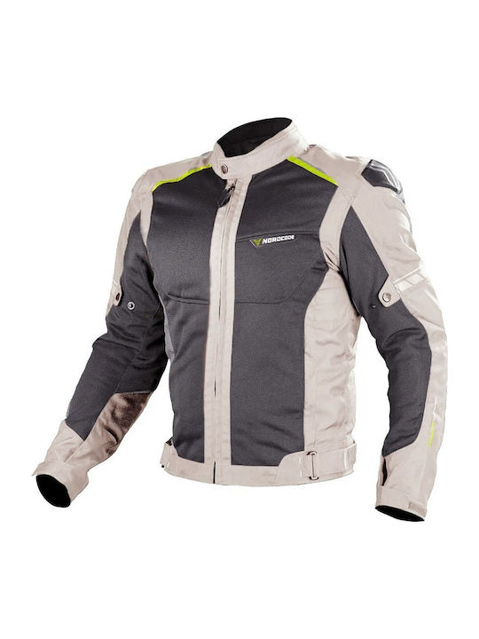 Nordcode Fight Air Pro WP Winter Men's Motorcycle Jacket Waterproof Gray