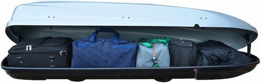 Modula Travel Dachbox für Autos mit Doppelöffnung Kapazität 650Es Schwarz
