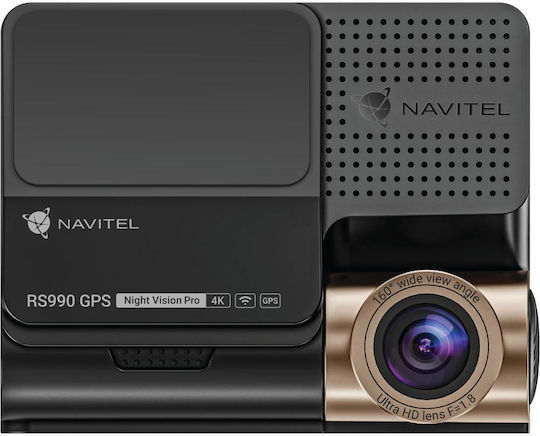 Navitel RS990 Σετ Κάμερα DVR Αυτοκινήτου 4K με Οθόνη 3" Wi-Fi, GPS & Κάμερα Οπισθοπορείας