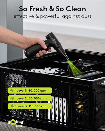 Goobay Goobay Handheld Blower 110000rpm with Battery 6000mAh