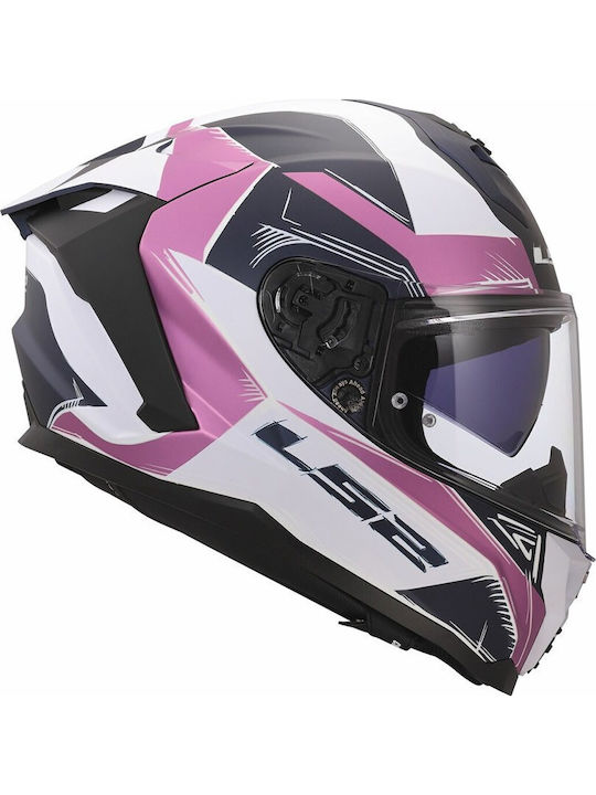LS2 Challenger II FF817 Flaman Matt Lavender Motorradhelm Volles Gesicht ECE 22.06 mit Sonnenblende