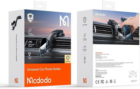 Mcdodo Car Mobile Mount 4.7" - 7.3" with Case Black