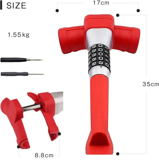 Oklead Anti-theft Car Steering Wheel Lock with Alarm