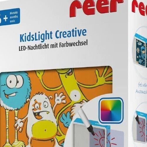 Reer LED Детско Декоративно Осветление Monsters Оранжев 10x9x3εκ.