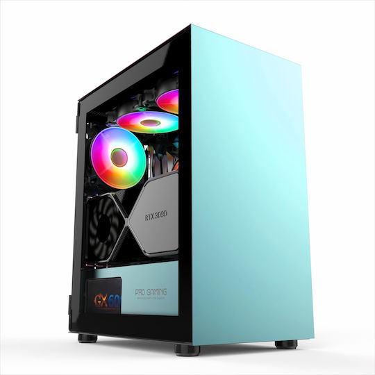 ProGaming Myrmidon Albastru Desktop PC Ryzen 5-5600X 32GB DDR4 1TB SSD Radeon RX Vega 56 W11 Home