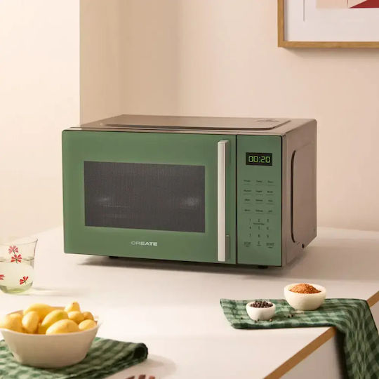 Create Eingebauter Mikrowellenherd mit Grill 23Es Grün