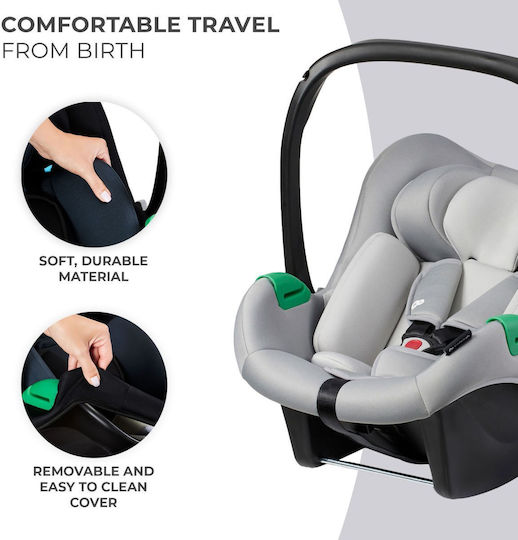 Kinderkraft Mink Pro Καθισματάκι Αυτοκινήτου i-Size με Isofix Grey