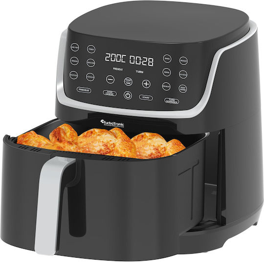 Turbotronic Air Fryer 8lt Μαύρο TT-AF13D