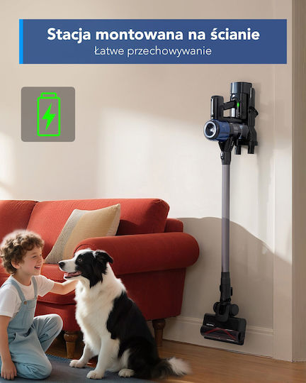 Tineco One S30 Επαναφορτιζόμενη Σκούπα 2 σε 1 Stick & Χειρός 25.2V Γκρι