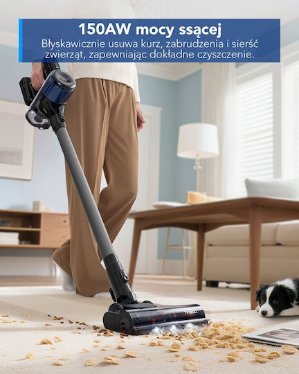 Tineco One S30 Επαναφορτιζόμενη Σκούπα 2 σε 1 Stick & Χειρός 25.2V Γκρι