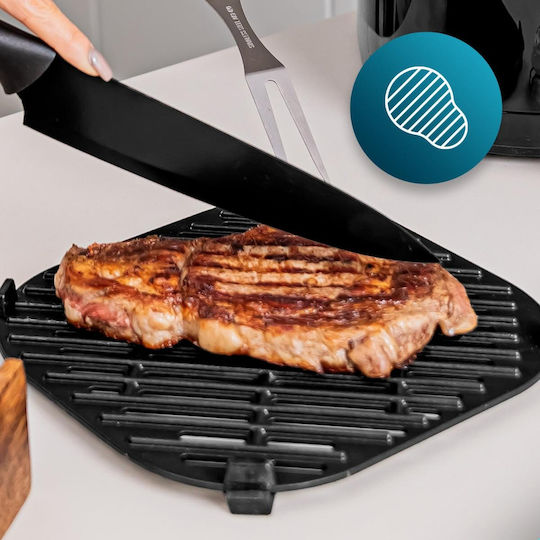 Cecotec 6500 Heißluftfritteuse mit Doppel-Abnehmbarer Korb 6.5Es Schwarz