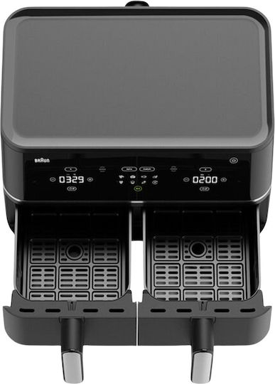 Braun Air Fryer με Διπλό Αποσπώμενο Κάδο 10lt Μαύρο 2101727