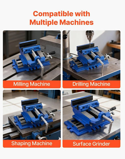 Vevor Fixed Multiple Angles Cast Iron Vise with Maximum Opening 140mm