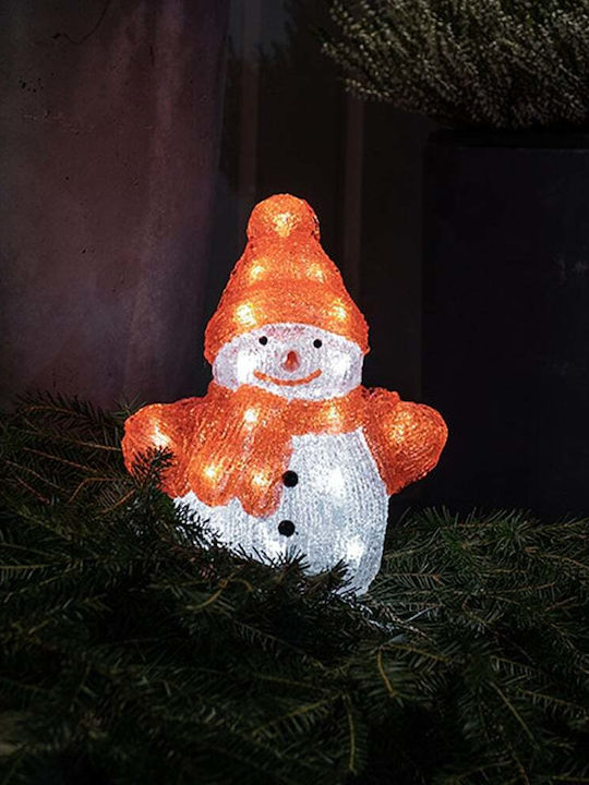 Figurină de Crăciun Iluminată Konstsmide Om De Zăpadă 24 Leduri 22,5cm 6226-103