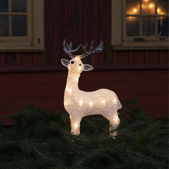 Figurină De Crăciun Iluminată Ren 24 Leduri 31.5cm 6224-103