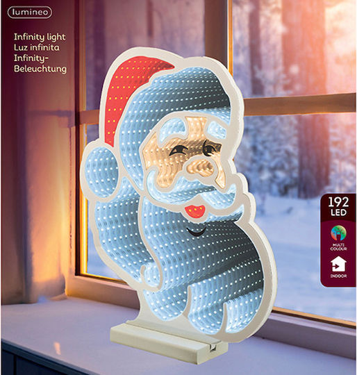 Lumineo Christmas Lighting Neon Infinity Light Blue Santa Claus 192 Leds 30cm