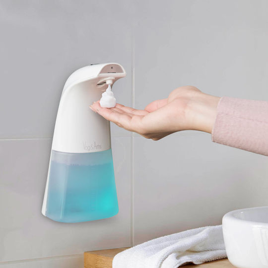 Alista Home Επιτοίχιο Dispenser Αφρού Πλαστικό με Αυτόματο Διανομέα Λευκό 250ml