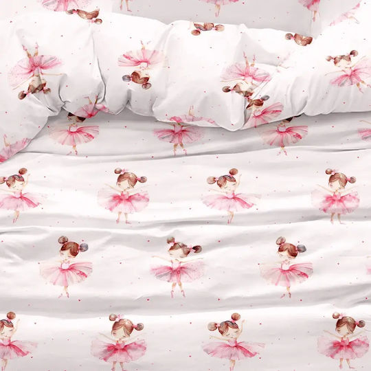 Borea Duvet Crib Balletto Pink 110x140cm