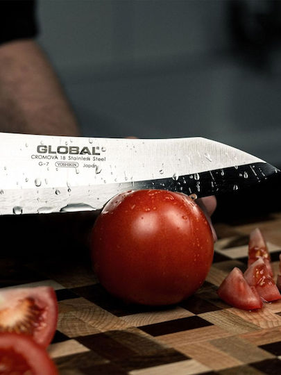 Global Klassisches G Messer Deba aus Rostfreiem Stahl 18cm
