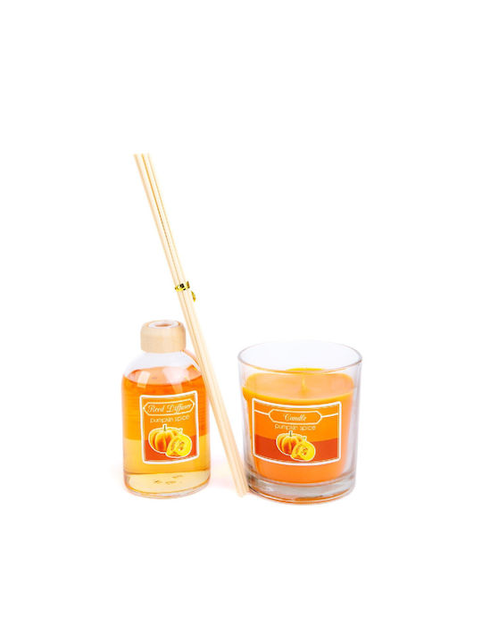 Alista Home Σετ Diffuser με Άρωμα Κολοκύθα 58800C 120gr 100ml