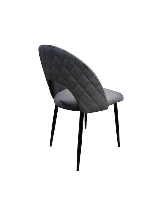 Lovingo Столички Трапезария плюшени Сив 2бр 50x47x85.5бр
