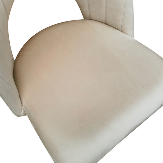 Lovingo Столички Трапезария плюшени Бежов 2бр 50x47x85.5бр