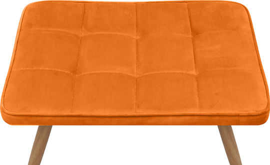 Μπερζέρα με Υποπόδιο Βελούδινη Κροκί 70x62x98cm