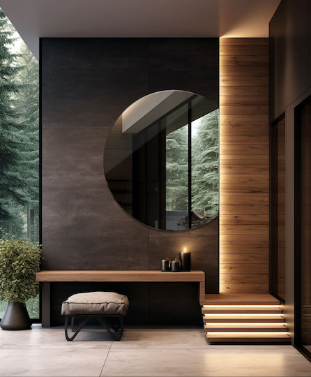 Tulup Wall Mirror Diameter 70cm 1pcs